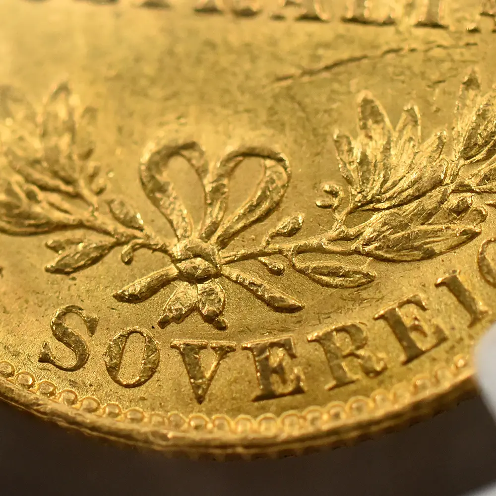 アンティークコイン12：6527 オーストラリア 1864 ヴィクトリア女王 ソブリン金貨 NGC MS61