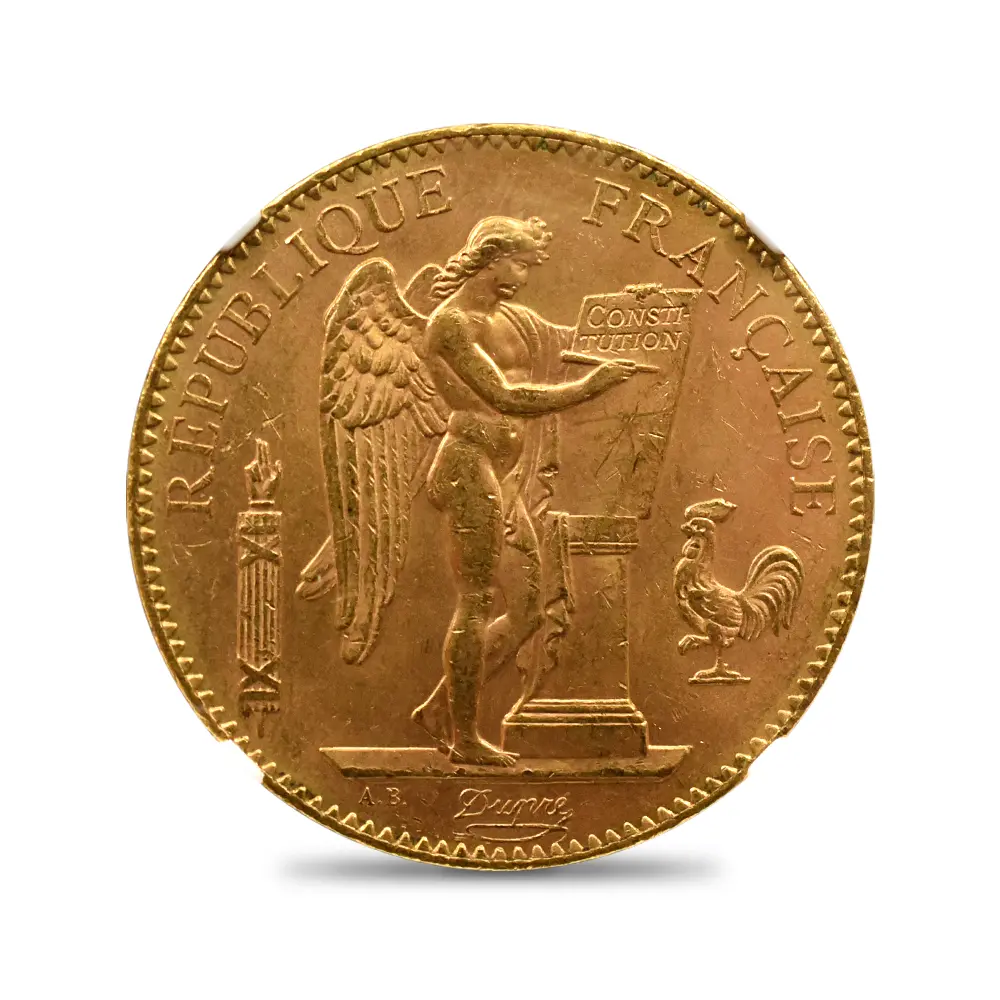 アンティークコイン2:6528 フランス 1911A エンジェル 100フラン金貨 NGC MS63
