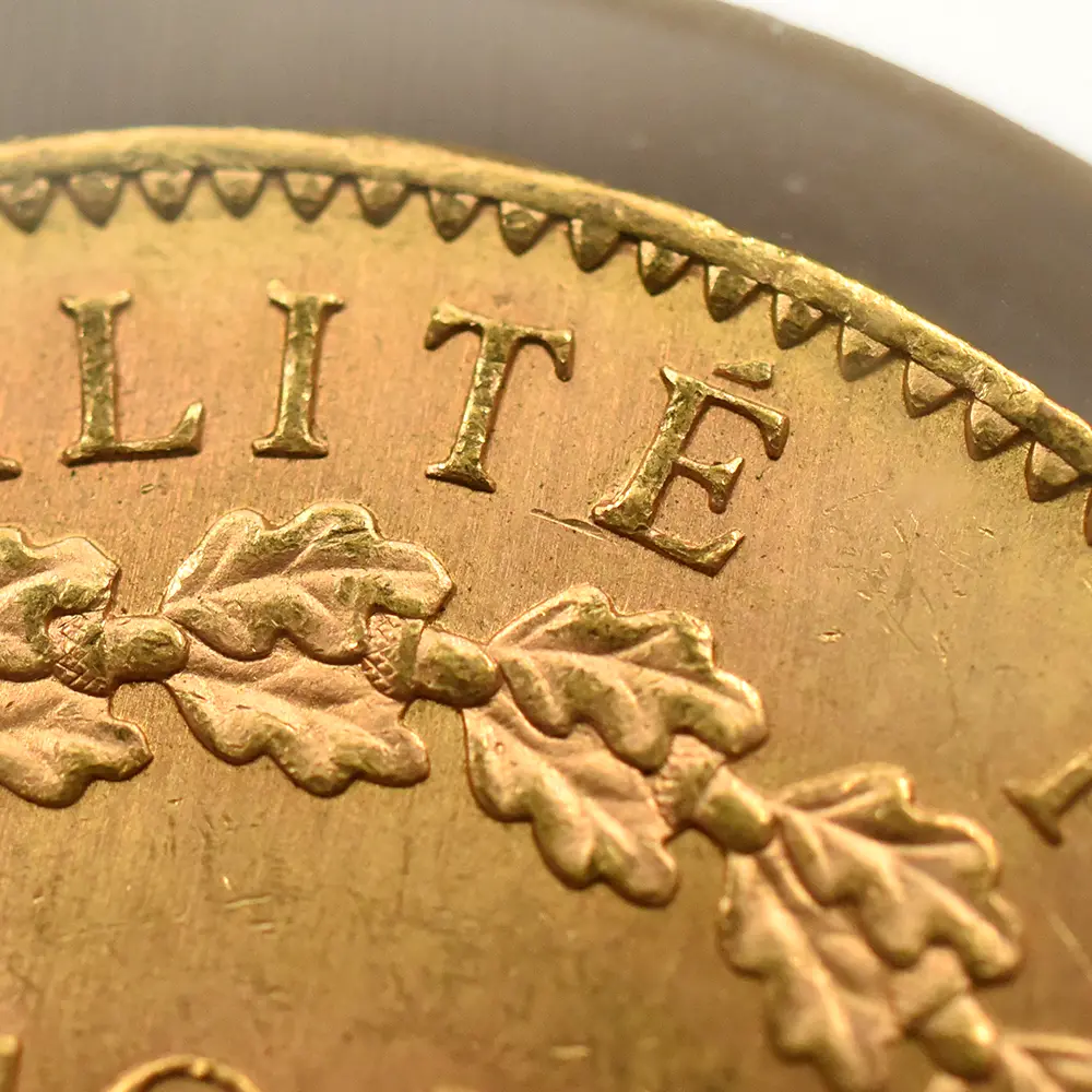 アンティークコイン10:6528 フランス 1911A エンジェル 100フラン金貨 NGC MS63