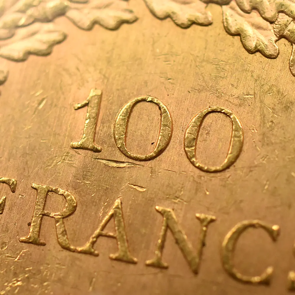 アンティークコイン11:6528 フランス 1911A エンジェル 100フラン金貨 NGC MS63