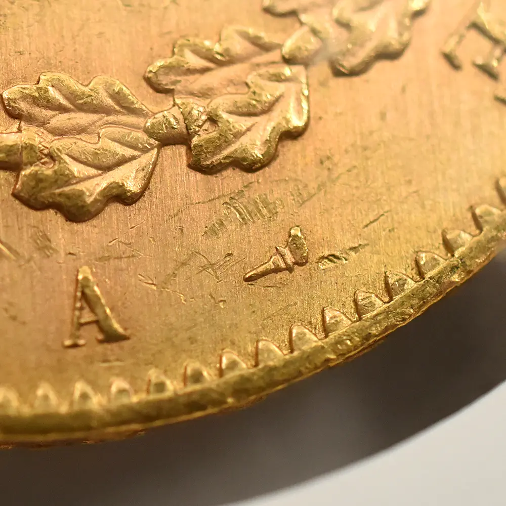 アンティークコイン12:6528 フランス 1911A エンジェル 100フラン金貨 NGC MS63