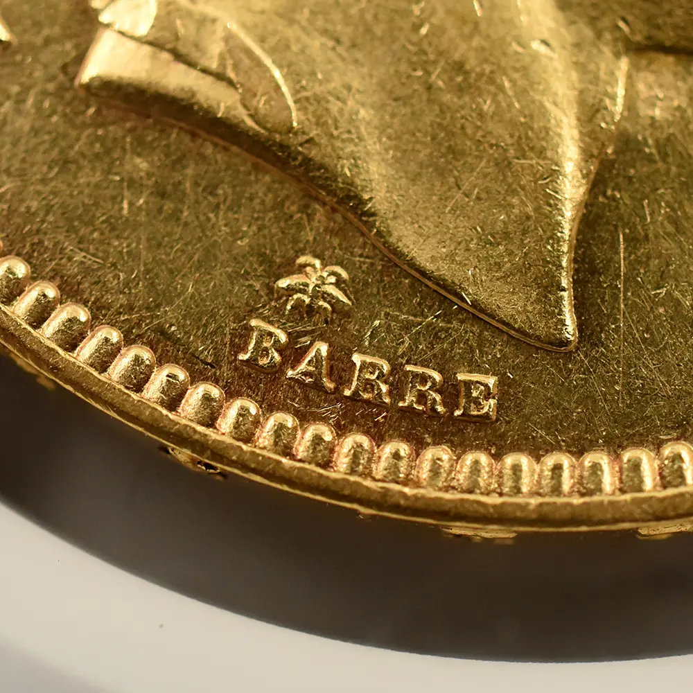 アンティークコイン9：6529 フランス 1869A ナポレオン3世 100フラン金貨 NGC AU58