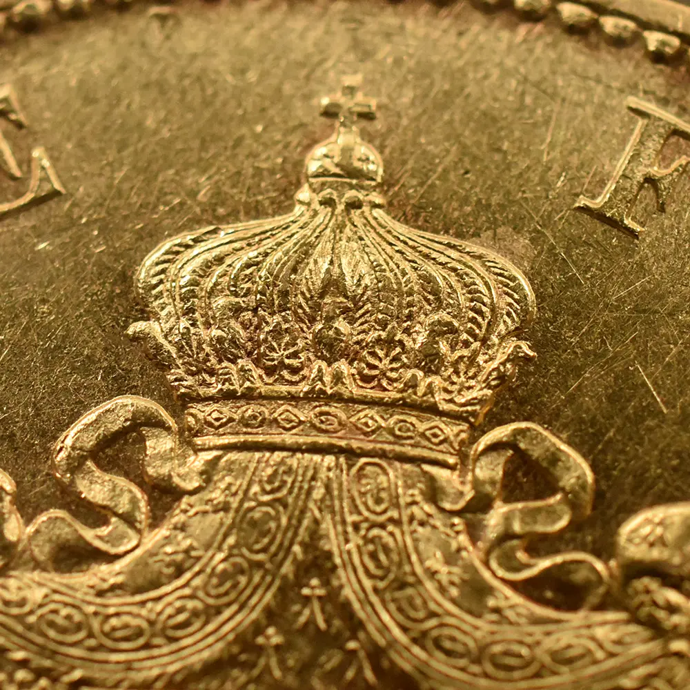 アンティークコイン10：6529 フランス 1869A ナポレオン3世 100フラン金貨 NGC AU58