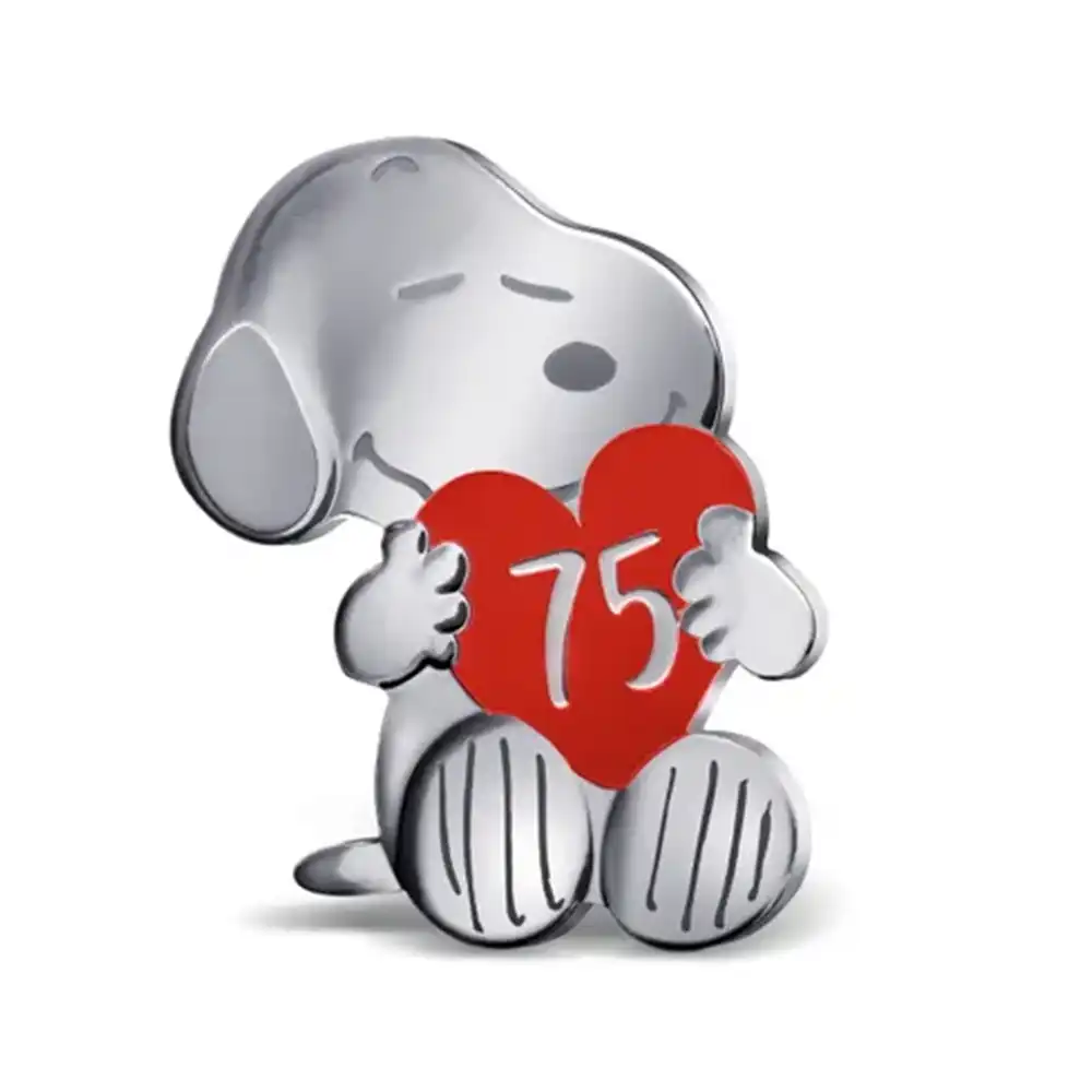 モダンコイン2：6511 フランス 2025 『ピーナッツ』 75周年記念 スヌーピー 10ユーロ スヌーピー型プルーフカラー銀貨 未鑑定 箱付き【ご予約承り品】