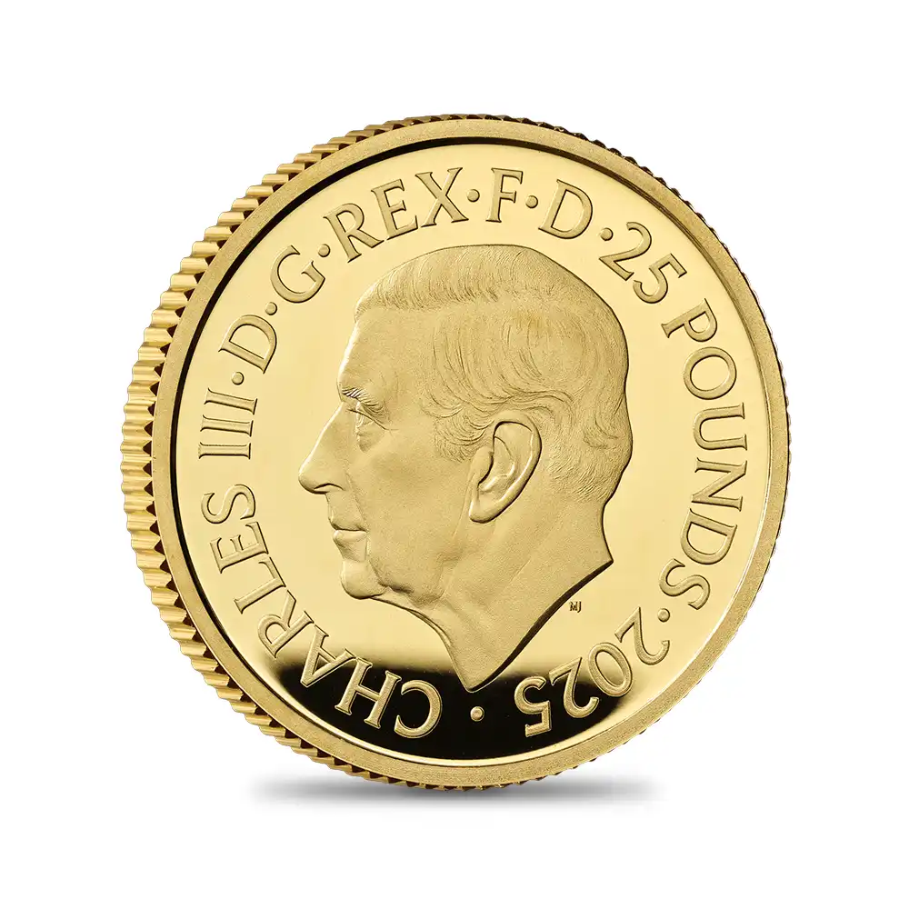 モダンコイン3：6533 2025 チャールズ3世 ミュージックレジェンド第12弾 フレディ・マーキュリー 25ポンド1/4オンスプルーフ金貨 未鑑定 箱付き【ご予約承り品】