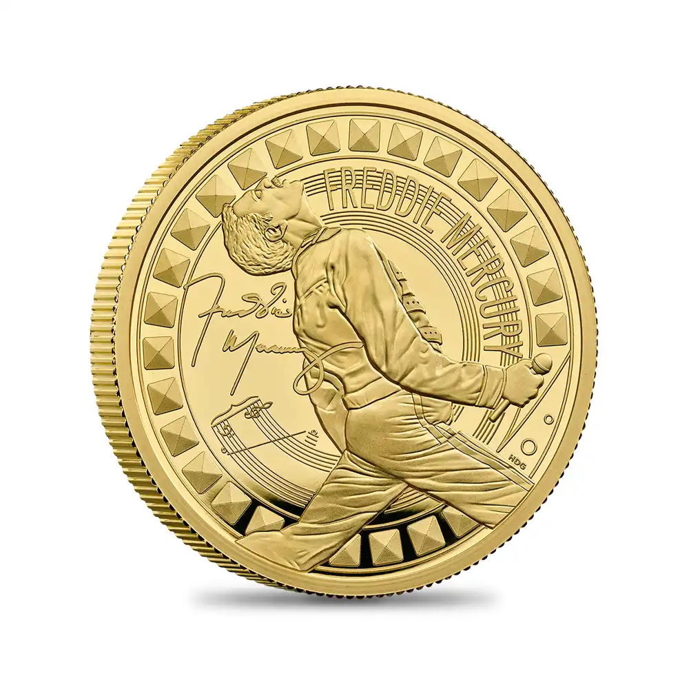 モダンコイン2：6535 2025 チャールズ3世 ミュージックレジェンド第12弾 フレディ・マーキュリー 200ポンド2オンスプルーフ金貨 未鑑定 箱付き【ご予約承り品】