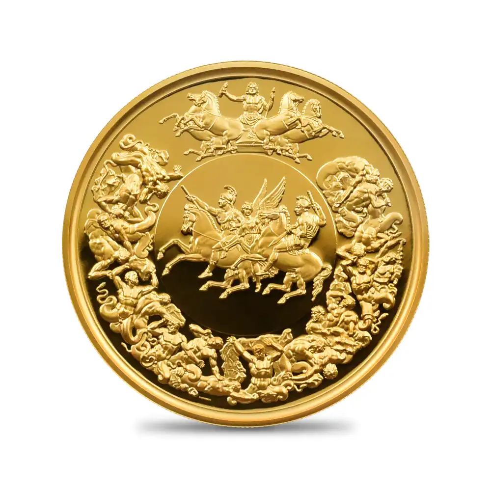 モダンコイン2：6536 2025 チャールズ3世 ワーテルロー・メダル - 勝利 500ポンド5オンス金貨 発行即日鑑定品 NGC PF70UC 箱付き（シリアルナンバー：01）