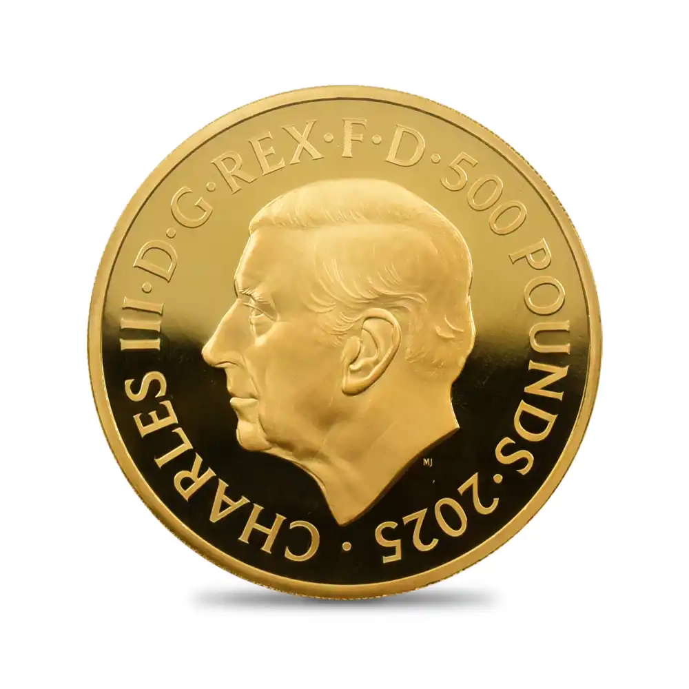 モダンコイン3：6536 2025 チャールズ3世 ワーテルロー・メダル - 勝利 500ポンド5オンス金貨 発行即日鑑定品 NGC PF70UC 箱付き（シリアルナンバー：01）