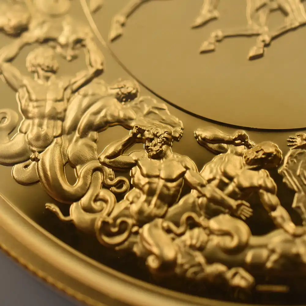 モダンコイン9：6536 2025 チャールズ3世 ワーテルロー・メダル - 勝利 500ポンド5オンス金貨 発行即日鑑定品 NGC PF70UC 箱付き（シリアルナンバー：01）