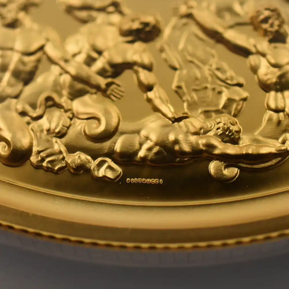 モダンコイン10：6536 2025 チャールズ3世 ワーテルロー・メダル - 勝利 500ポンド5オンス金貨 発行即日鑑定品 NGC PF70UC 箱付き（シリアルナンバー：01）