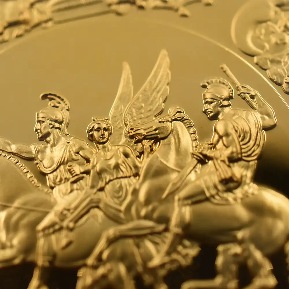 モダンコイン11：6536 2025 チャールズ3世 ワーテルロー・メダル - 勝利 500ポンド5オンス金貨 発行即日鑑定品 NGC PF70UC 箱付き（シリアルナンバー：01）