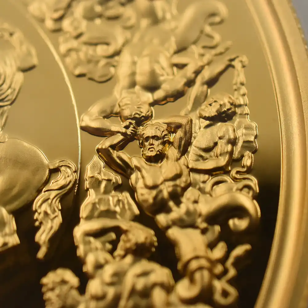 モダンコイン12：6536 2025 チャールズ3世 ワーテルロー・メダル - 勝利 500ポンド5オンス金貨 発行即日鑑定品 NGC PF70UC 箱付き（シリアルナンバー：01）