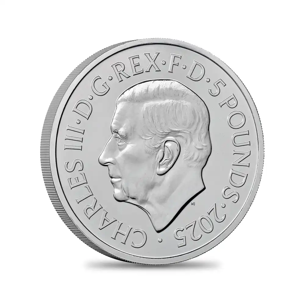 モダンコイン3:6537 2025 チャールズ3世 ミュージックレジェンド第12弾 フレディ・マーキュリー 5ポンドBU白銅貨 未鑑定 パッケージ付き【ご予約承り品】