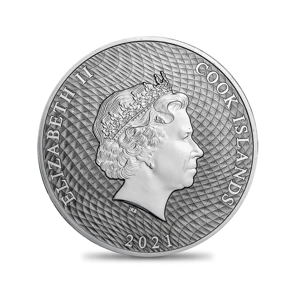 地金型3：6502 クック諸島 2021 バウンティ (帆船) 1ドル1オンス銀貨【1枚】 (コインケース付き)