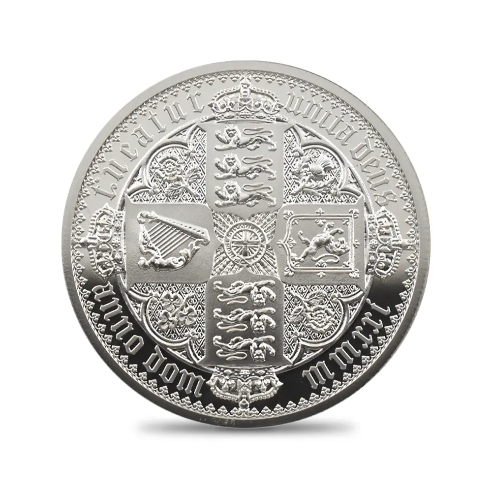 モダンコイン4：6542 2021 エリザベス2世 ゴチッククラウン 5ポンド2オンス銀貨 2枚セット 発行即日鑑定品 NGC PF70UC 箱付き