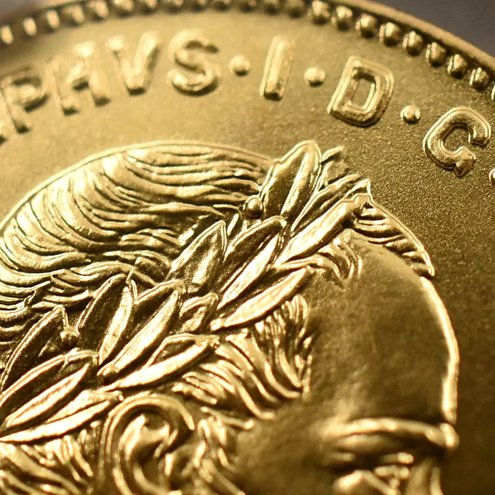 アンティークコイン7：6543 オーストリア 1892 フランツ・ヨーゼフ1世 10フラン金貨 リストライク NGC MS70