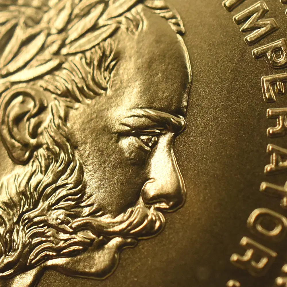 アンティークコイン8：6543 オーストリア 1892 フランツ・ヨーゼフ1世 10フラン金貨 リストライク NGC MS70