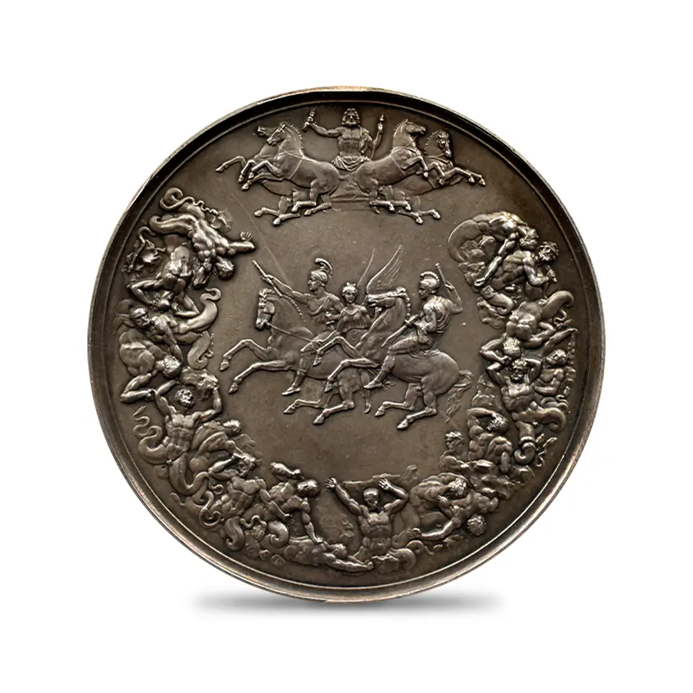 メダル3：6544 (1990) ワーテルローの戦い 175周年記念 銀メダル PCGS SP62 Eimer-2166