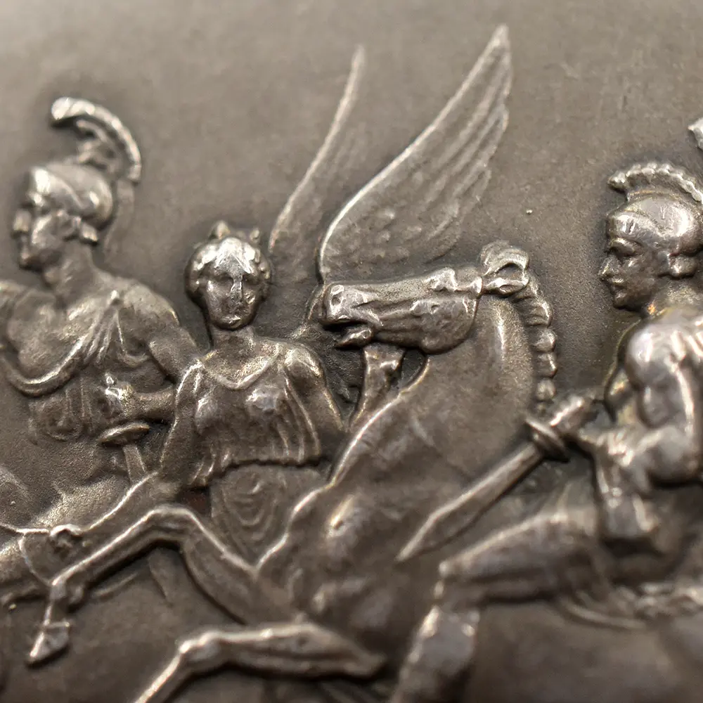 メダル11：6544 (1990) ワーテルローの戦い 175周年記念 銀メダル PCGS SP62 Eimer-2166