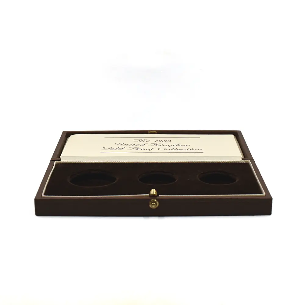 モダンコイン6:6545 1983 エリザベス2世 ヤングエリザベス 聖ジョージ竜退治 2ポンド・1・1/2ソブリン金貨 PCGS PR69-70DC S-SB1 箱付き