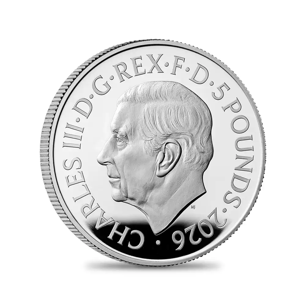モダンコイン3：6522 2026 チャールズ3世 ヴィクトリア女王没後125周年記念 女王の生涯 5ポンドプルーフ銀貨 未鑑定 箱付き【ご予約承り品】