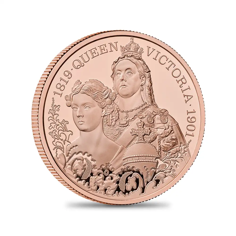 モダンコイン2：6524 2026 チャールズ3世 ヴィクトリア女王没後125周年記念 女王の生涯 5ポンドプルーフ金貨 未鑑定 箱付き【ご予約承り品】