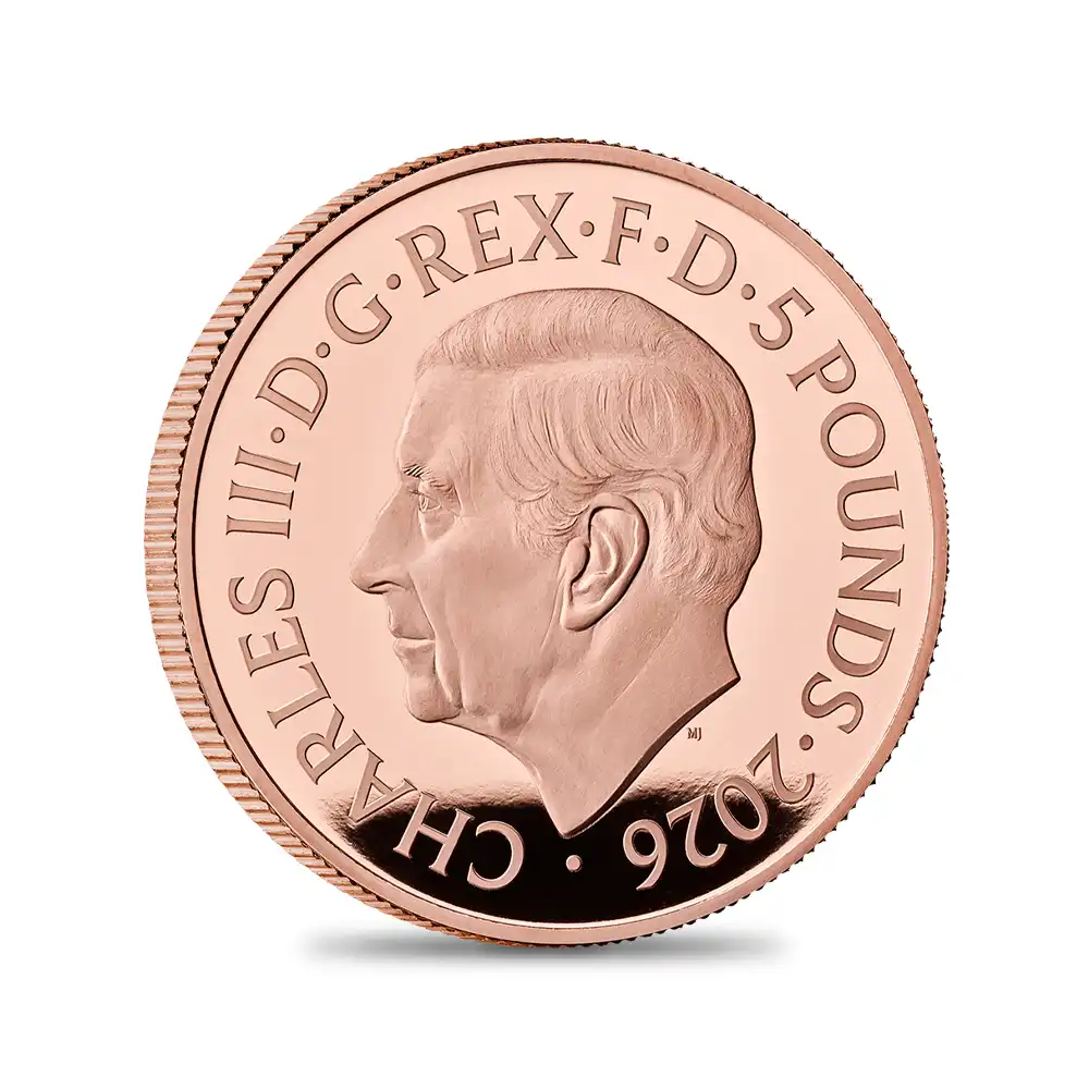 モダンコイン3：6524 2026 チャールズ3世 ヴィクトリア女王没後125周年記念 女王の生涯 5ポンドプルーフ金貨 未鑑定 箱付き【ご予約承り品】