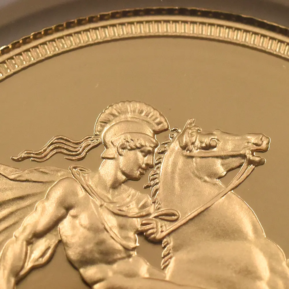 モダンコイン7:6540 1980 エリザベス2世 ヤングエリザベス 聖ジョージ竜退治 5ソブリン金貨 NGC PF69UC