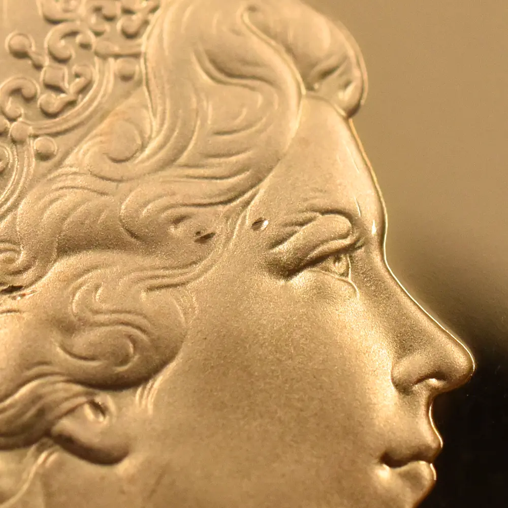 モダンコイン11:6540 1980 エリザベス2世 ヤングエリザベス 聖ジョージ竜退治 5ソブリン金貨 NGC PF69UC