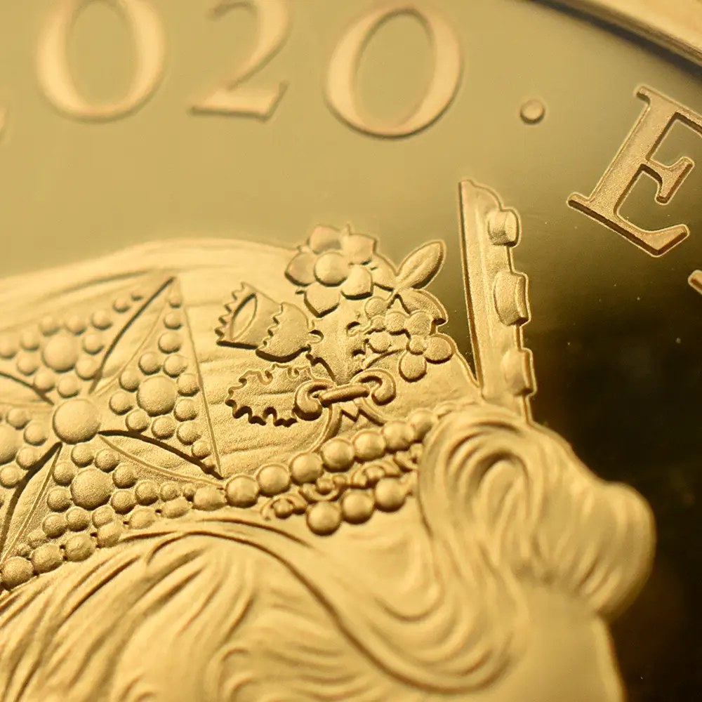 モダンコイン13：6546 2020 エリザベス2世 007 ジェームズ・ボンド 第1貨 100ポンド1オンス金貨 NGC PF70UC 箱付き