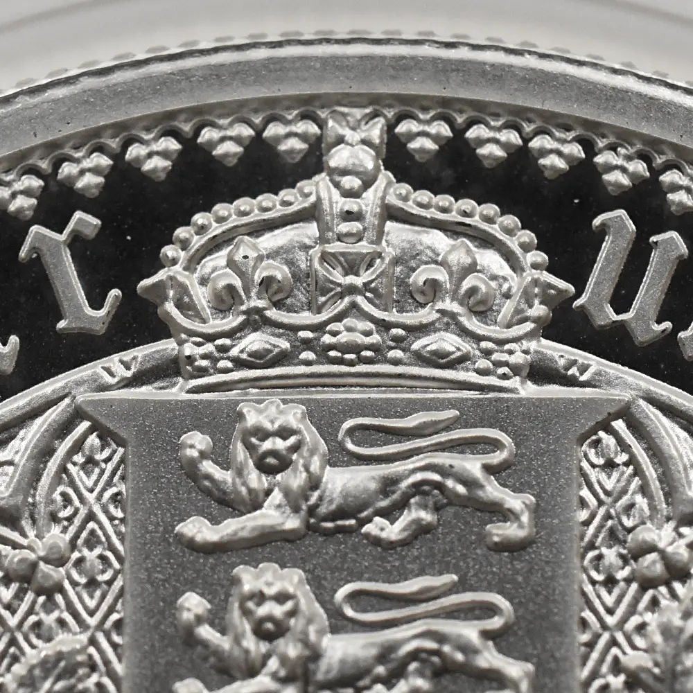 モダンコイン6：6547 2021 エリザベス2世 ゴチッククラウン・リバースシールド 5ポンド2オンス銀貨 PF69UC