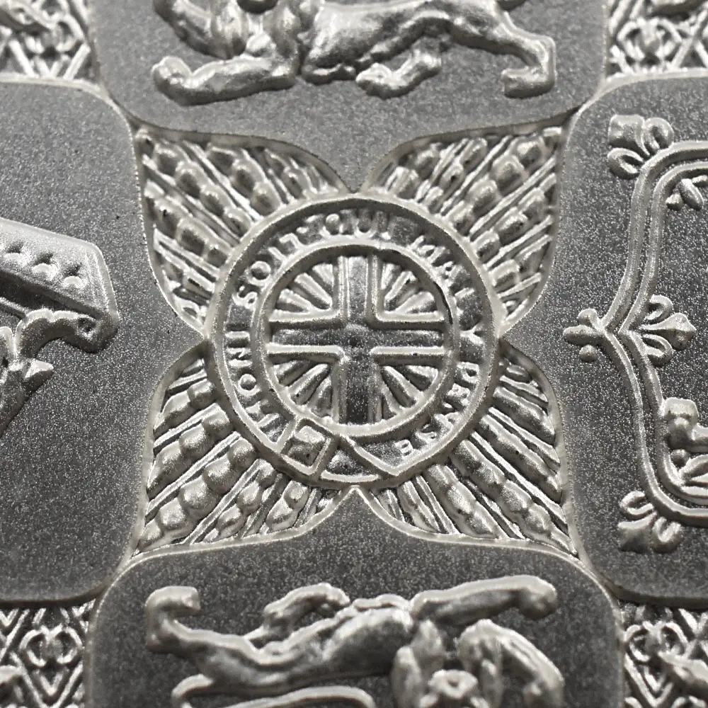 モダンコイン7：6547 2021 エリザベス2世 ゴチッククラウン・リバースシールド 5ポンド2オンス銀貨 PF69UC