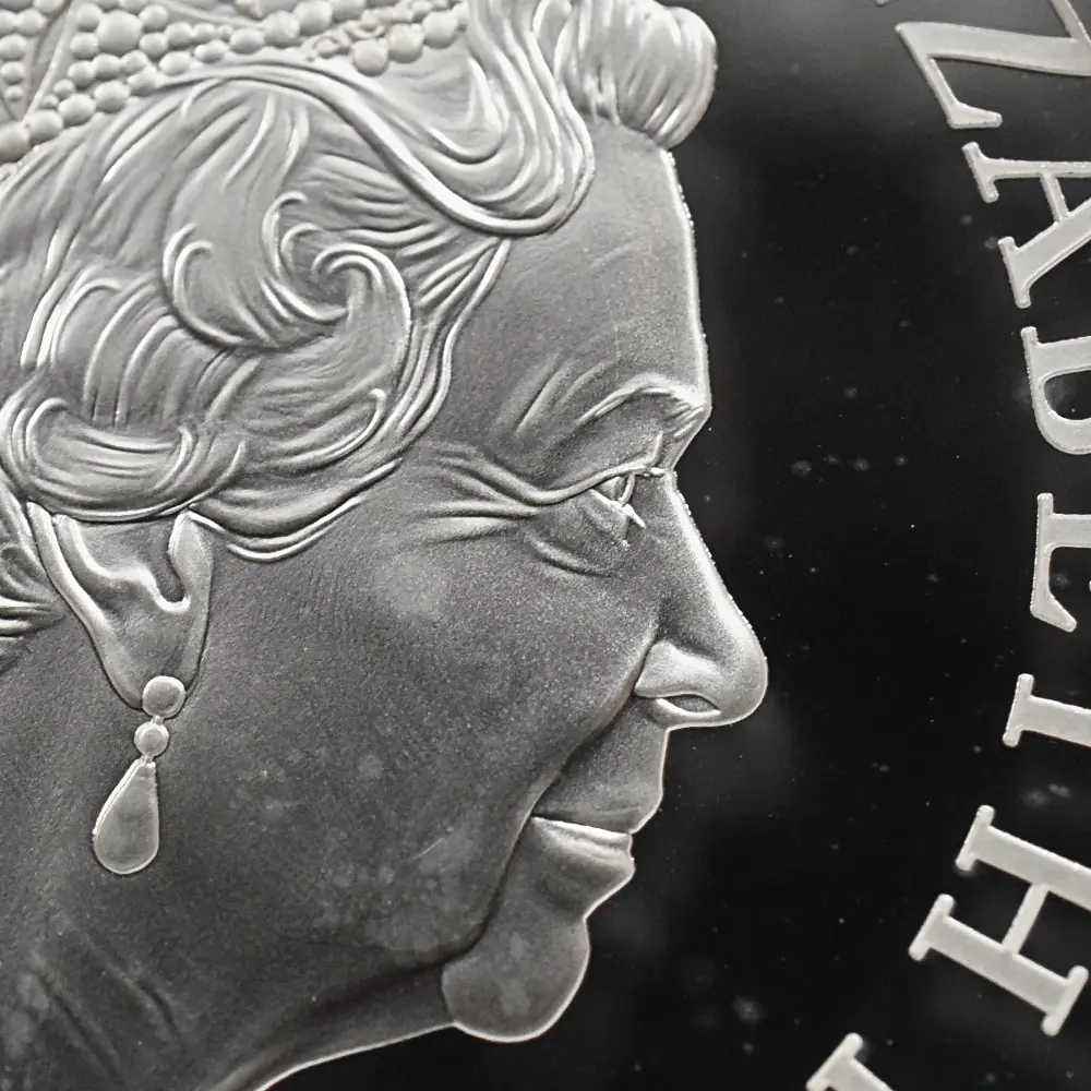 モダンコイン11：6547 2021 エリザベス2世 ゴチッククラウン・リバースシールド 5ポンド2オンス銀貨 PF69UC