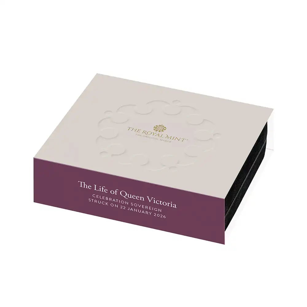 モダンコイン4:6525 2026 チャールズ3世 ヴィクトリア女王没後125周年記念 聖ジョージ竜退治 当日製造ソブリンBU金貨 未鑑定 箱付き【ご予約承り品】