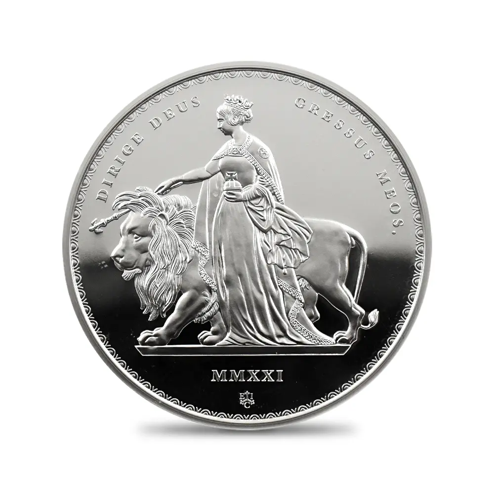 モダンコイン2:6548 セントヘレナ 2021 エリザベス2世 ウナ&ライオン(ワイオン版) 2ポンド2オンス銀貨 発行即日鑑定品 NGC PF70UC 箱付き