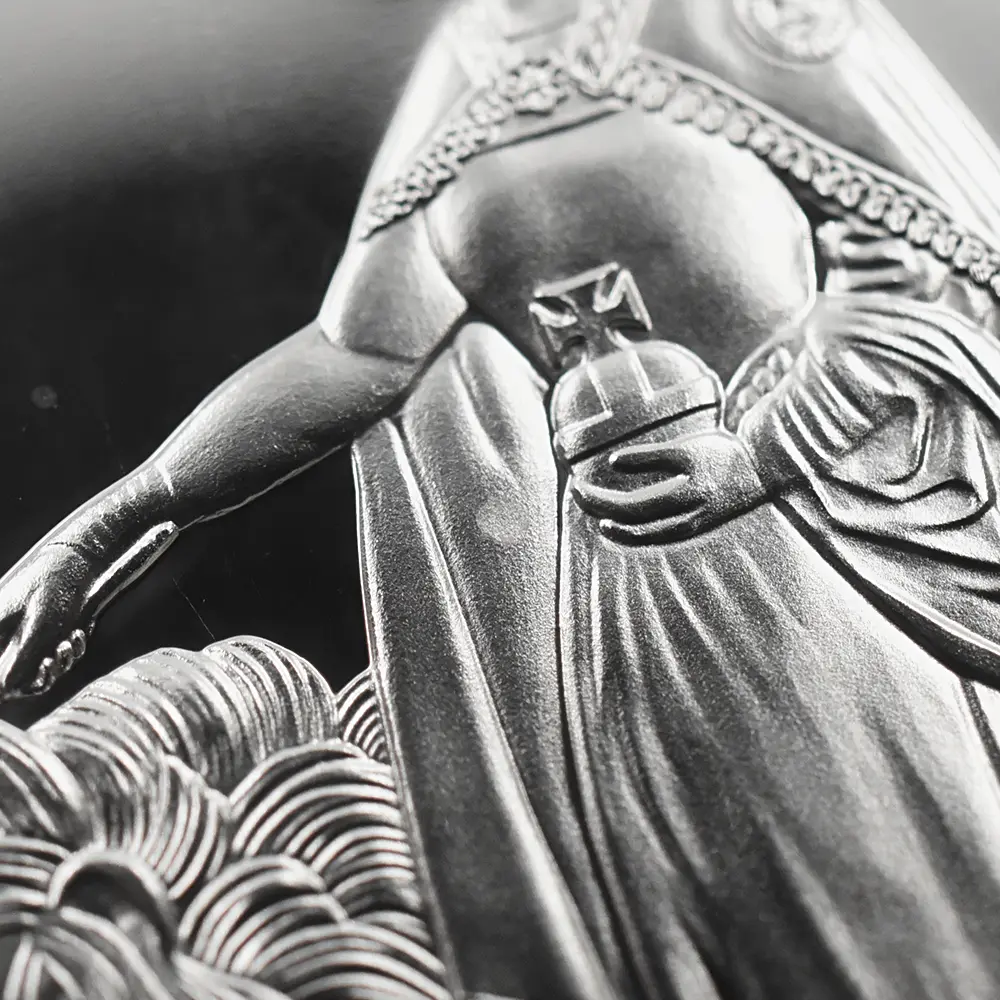 モダンコイン9:6548 セントヘレナ 2021 エリザベス2世 ウナ&ライオン(ワイオン版) 2ポンド2オンス銀貨 発行即日鑑定品 NGC PF70UC 箱付き