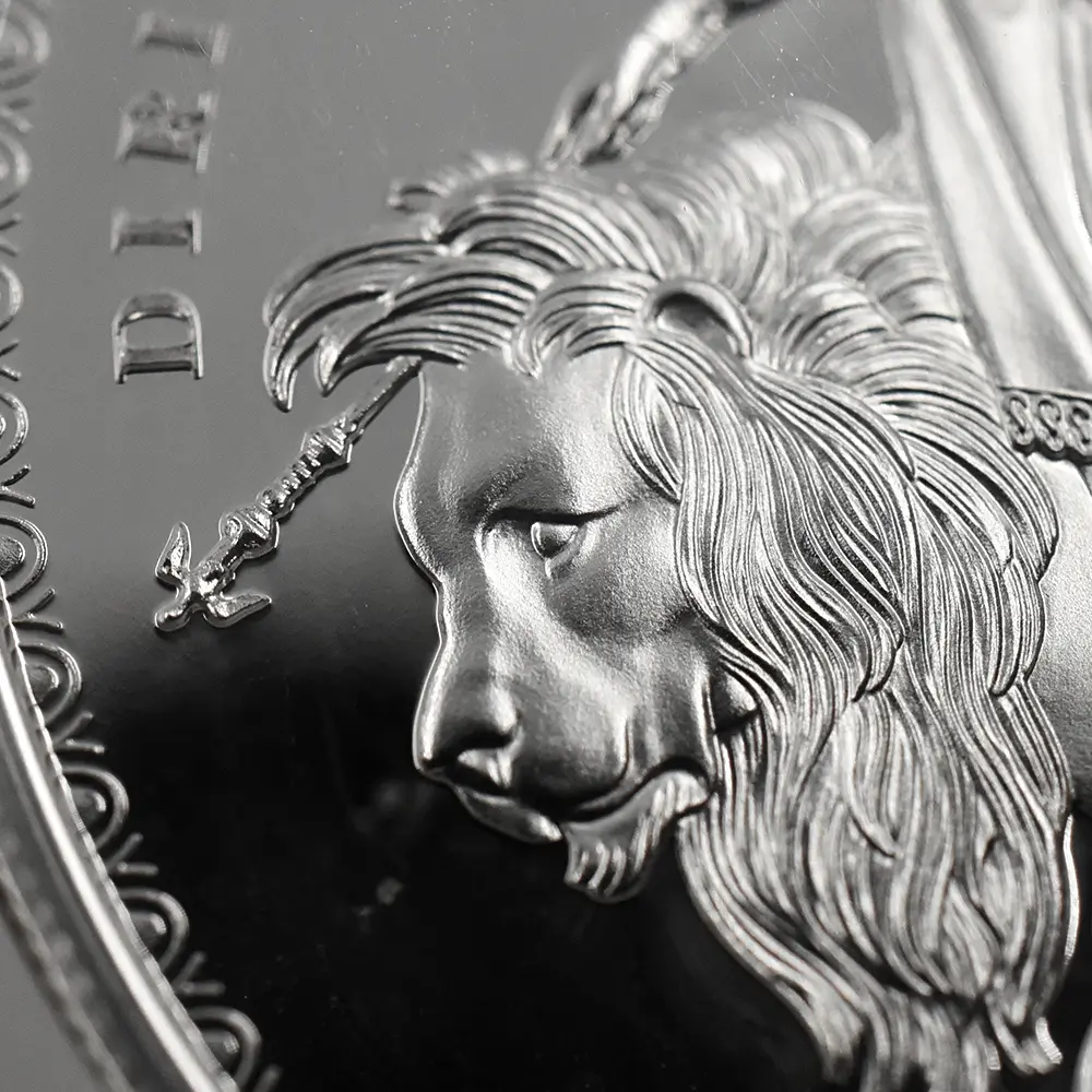 モダンコイン10:6548 セントヘレナ 2021 エリザベス2世 ウナ&ライオン(ワイオン版) 2ポンド2オンス銀貨 発行即日鑑定品 NGC PF70UC 箱付き