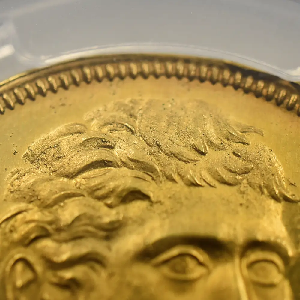 試作貨7：5152 フランス 1807 ナポレオン1世 100フラン試作金メッキ銅貨 PCGS SP62 Maz-601a