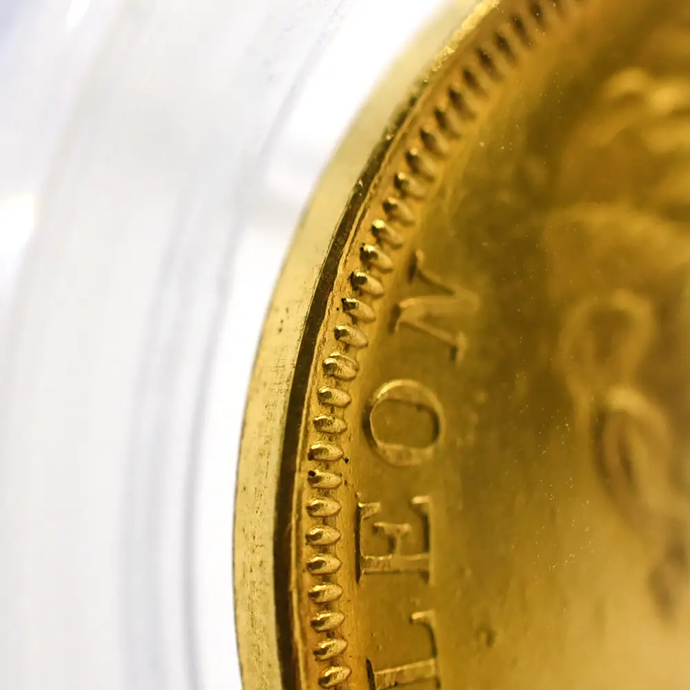 試作貨15：5152 フランス 1807 ナポレオン1世 100フラン試作金メッキ銅貨 PCGS SP62 Maz-601a