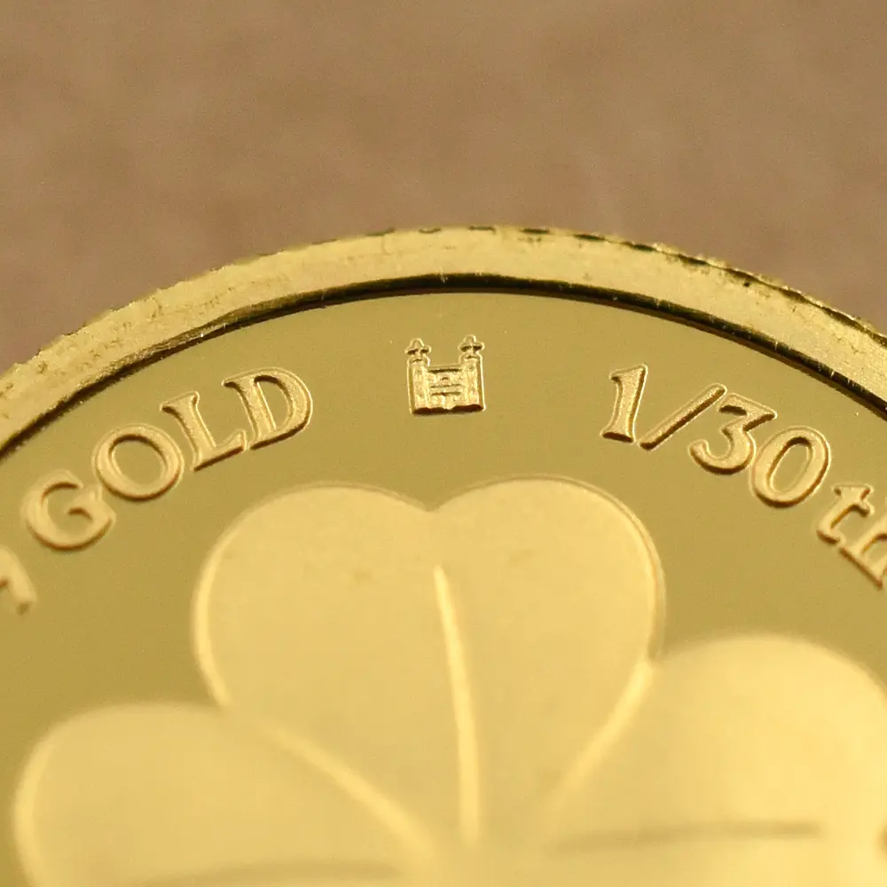 モダンコイン8：6516 クック諸島 2025 チャールズ3世 四葉のクロバー 5ドル 1/30オンスプルーフ金貨 未鑑定 箱付き