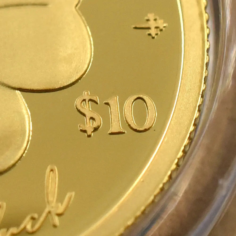 モダンコイン6：6517 クック諸島 2025 チャールズ3世 四葉のクロバー 10ドル 1/20オンスプルーフ金貨 未鑑定 箱付き