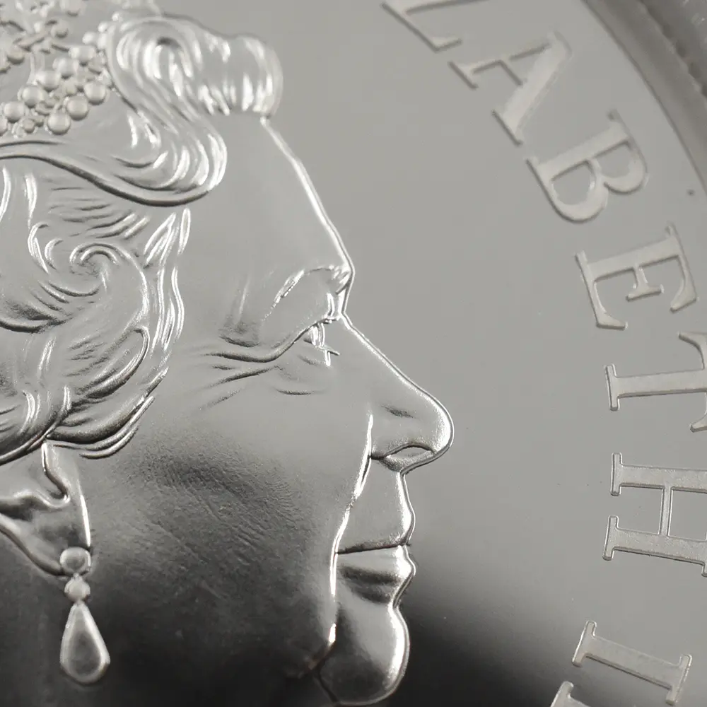 モダンコイン17:6541 2021 エリザベス2世 ゴチッククラウン 5ポンド2オンス銀貨 2枚セット 発行即日鑑定品 NGC PF69-70UC 箱付き