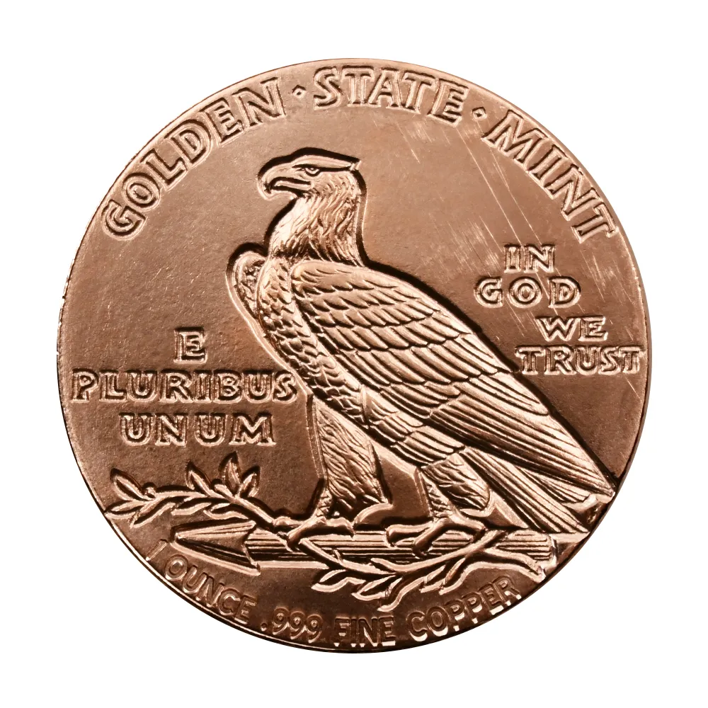 地金型3：3868 アメリカ 2023 インディアン 1オンス 銅メダル 【1枚】 (コインケース付き)