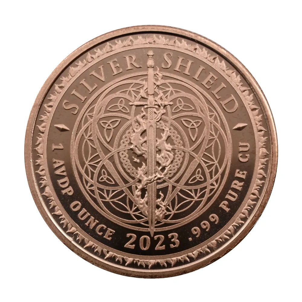 地金型3：3878 アメリカ 2023 シック・センペル・ティランニス 1オンス 銅メダル 【1枚】 (コインケース付き)