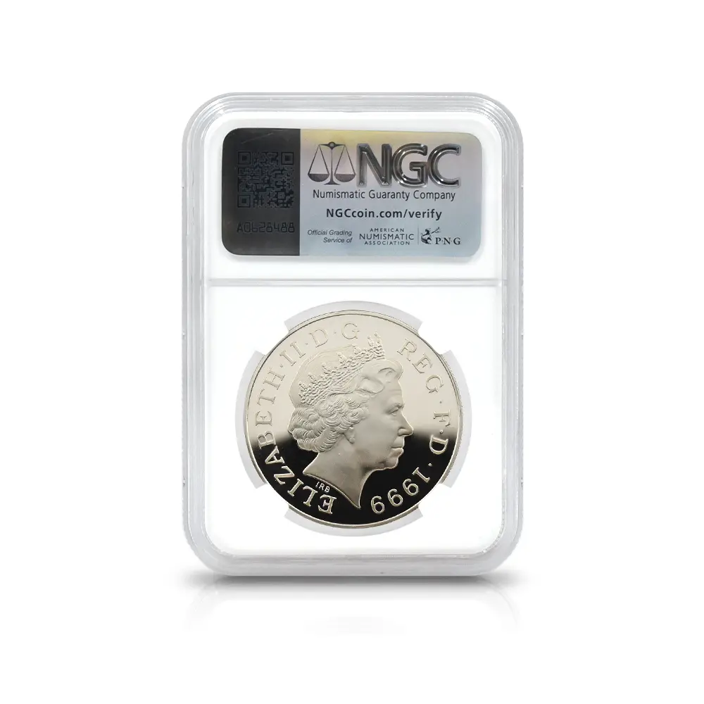 モダンコイン5：6555 1999 エリザベス2世 ダイアナ妃追悼記念 5ポンド銀貨 NGC PF69UC