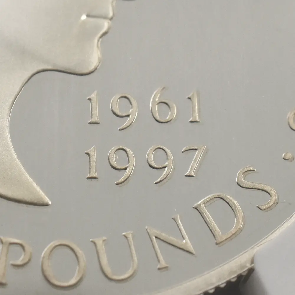 モダンコイン8：6555 1999 エリザベス2世 ダイアナ妃追悼記念 5ポンド銀貨 NGC PF69UC