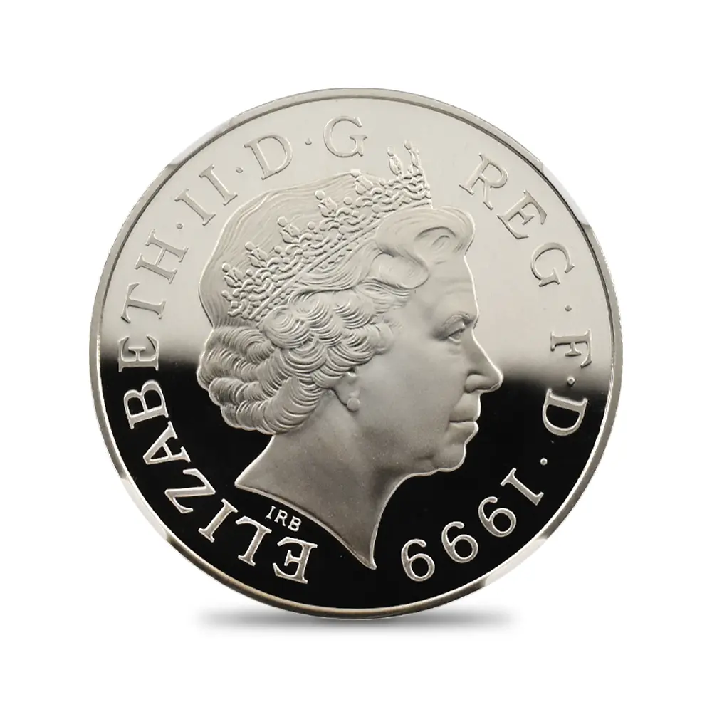 モダンコイン3：6556 1999 エリザベス2世 ダイアナ妃追悼記念 5ポンド銀貨 NGC PF69UC
