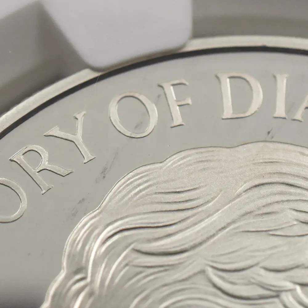 モダンコイン9：6556 1999 エリザベス2世 ダイアナ妃追悼記念 5ポンド銀貨 NGC PF69UC