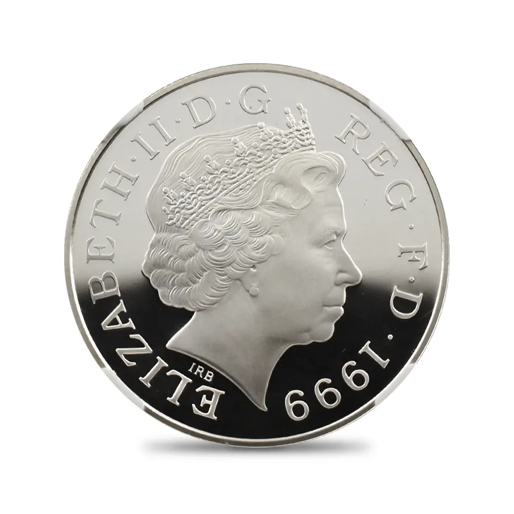 モダンコイン3:6558 1999 エリザベス2世 ダイアナ妃追悼記念 5ポンド銀貨 NGC PF69UC