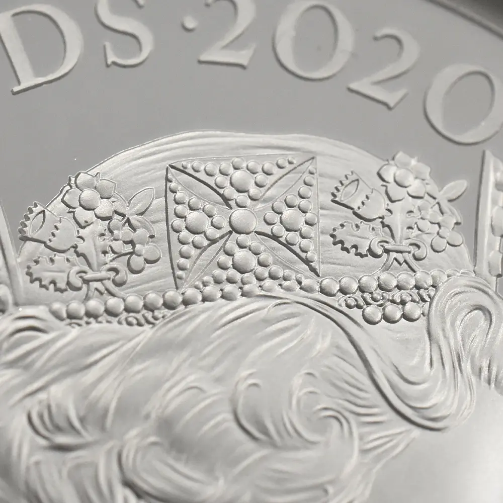 モダンコイン14:6564 2020 エリザベス2世 スリーグレーセス 5ポンド2オンス銀貨 発行即日鑑定品 NGC PF70UC 箱付き